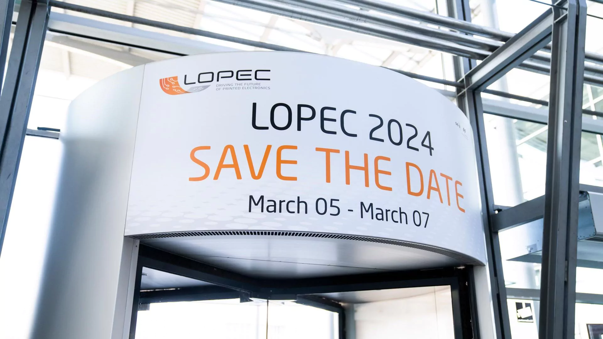 LOPEC 2024 5.-7. März  Internationale Fachmesse und Kongress für flexible, organische und gedruckte Elektronik, München.